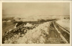 Above the Clouds on Pikes Peak Cog Road Colorado Springs, CO Postcard Postcard