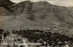 Golden Lariat Trail and the "M" From Table Mt Colorado Postcard Postcard