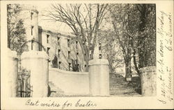 Photo of Large Brick Building Worcester, MA Postcard Postcard