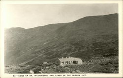 Cone of Mt. Washington and Lakes of the Clouds Hut Postcard