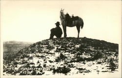 Where the West Begins Cowboy Western Postcard Postcard