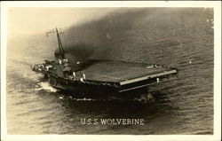 U.S.S. Wolverine Navy Postcard Postcard