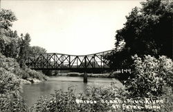 Bridge Scene, Minn. River Postcard