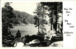 Near the Dam at Big Bear Lake California Postcard Postcard