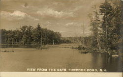 View From the Gate, Suncook Pond Postcard