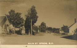 Main Street Epsom, NH Postcard Postcard