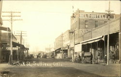 Oak Street Sallisaw, OK Postcard Postcard