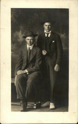 Portrait of Two Men Postcard Postcard