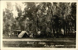 Tourist Camp Miles City, MT Postcard Postcard