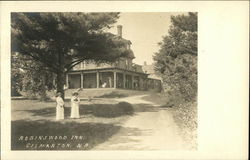 Robinswood Inn - People on the Grounds Postcard