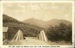 Mts. Adams and Madison from Start of Mt. Washington Carriage Road White Mountains, NH Postcard Postcard