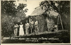 Home Sweet Home on Trail to Yoro Honduras Central America Postcard Postcard