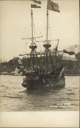 "Half Moon" - Hudson Fulton Celebration Postcard