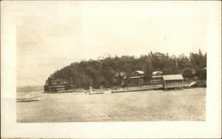 View of Homes on Lake New Hampshire Postcard Postcard