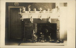 Old Fireplace in Fitzwilliam Tavern New Hampshire Postcard Postcard