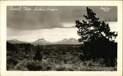 Sunset Three Sisters, Oregon Postcard