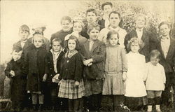 Portrait of School Children Foster, RI School and Class Photos Postcard Postcard