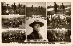 Loyal Britons - the Empire's Younger Sons Do Their Share, The Boy Scouts' Motto, "Be Prepared" Postcard Postcard