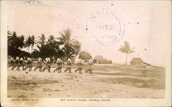 Boy Scouts, Nauru, Central Pacific Postcard Postcard