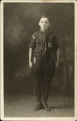 Canada Boy Scout Studio Portrait Postcard