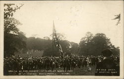 View of Boy Scouts at Warley Woods Park Postcard Postcard