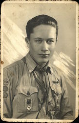 Portrait of Boy Scout Postcard