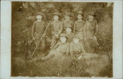 Group of German Scouts Postcard