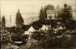 Miniature of a Boy Scout Camp Area Postcard