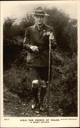 H.R.H. The Prince of Wales in Scout Uniform Postcard