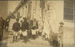 Military and Boy Scouts Postcard