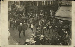 Boy Scouts in Parade Postcard