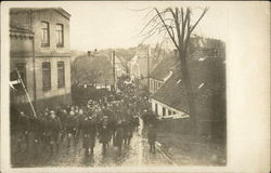 Scandanavian Scouts lead street parade Postcard