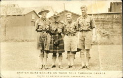 British Blitz Scouts on their Tour Through Canada Boy Scouts Postcard Postcard