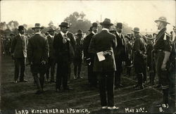 Lord Kitchener at Ipswich, May 31st Postcard