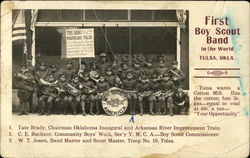 First Boy Scout Band Postcard