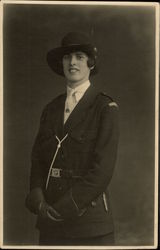 Portrait of Girl Guide Postcard