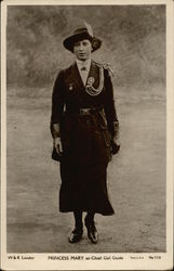 Princess Mary as Chief Girl Guide Postcard