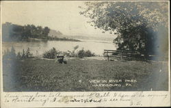 View in River Park Postcard