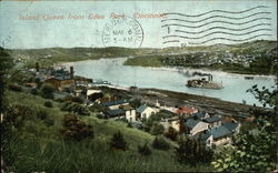 View of the Island Queen from Eden Park Postcard