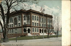 High School Pawtucket, RI Postcard Postcard