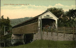 Collier's Bridge Oneonta, NY Postcard Postcard