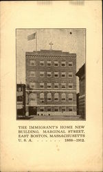 The Immigrant's Home New Building Postcard