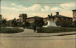 Union Station and Burnside Monument Providence, RI Postcard Postcard