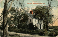 Dagget House, erected 1685 - Slater Park Pawtucket, RI Postcard Postcard