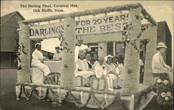 The Darling Float, Carnival 1916 Oak Bluffs, MA Postcard Postcard