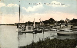 Boat Landing in the Lower Village South Yarmouth, MA Postcard Postcard