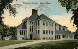 Woodward Institute and Grounds Quincy, MA Postcard Postcard