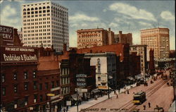 Woodward Avenue Detroit, MI Postcard Postcard