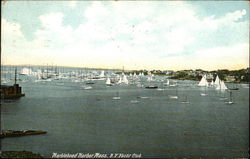 NY Yacht Club, Marblehead Harbor Postcard