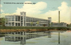 The American Optical Lens Factory Southbridge, MA Postcard Postcard